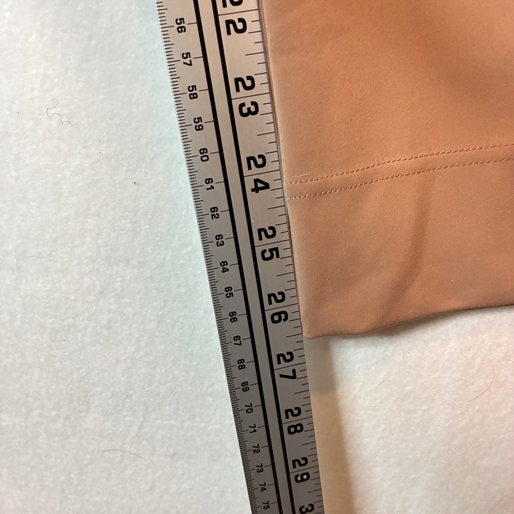 Halara Pants Women's M Petite Tan Wide Leg Button Front Stretch Trousers Pockets - Picture 8 of 11